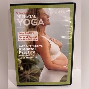 GAIAM Prenatal Yoga (workout and relaxation) DVD with Green and White Design